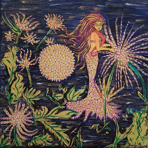 Ocean Muse No. 6 - Œuvre d'art originale (20 cm X 20 cm)