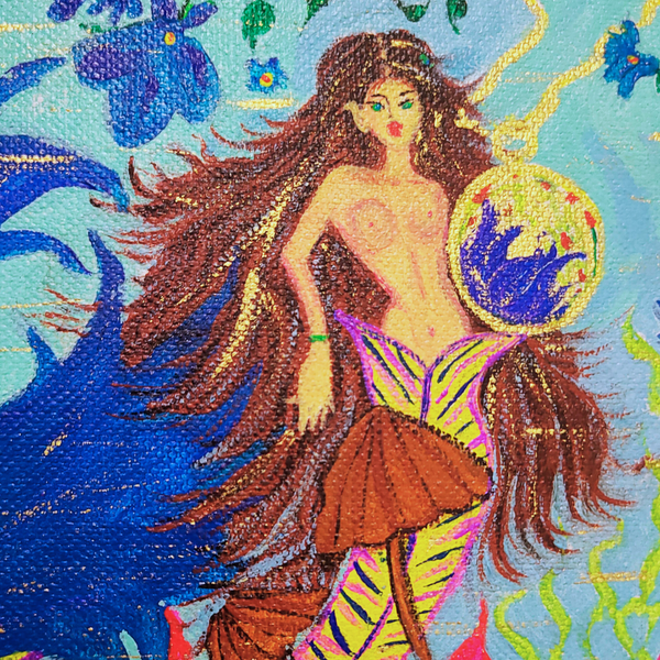 Ocean Muse No. 7 - Œuvre d'art originale (20 cm X 20 cm)